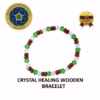 Crystal Healing Wooden Bracelet