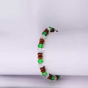 Crystal Healing Wooden Bracelet